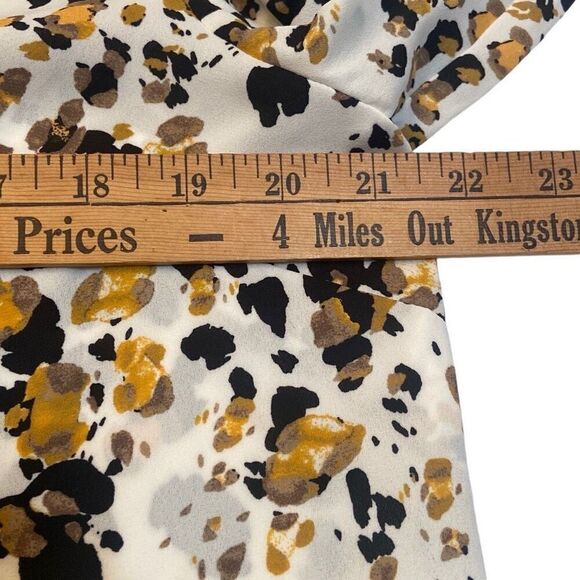 NWT The Limited Wear to Work Leopard Print Long Sleeve Button Front Women Large - Picture 10 of 12